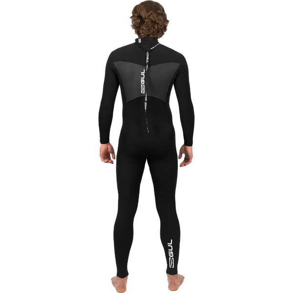 2026 Gul Mens Response 5/3mm GBS Back Zip Wetsuit RE1213-C1 - Black